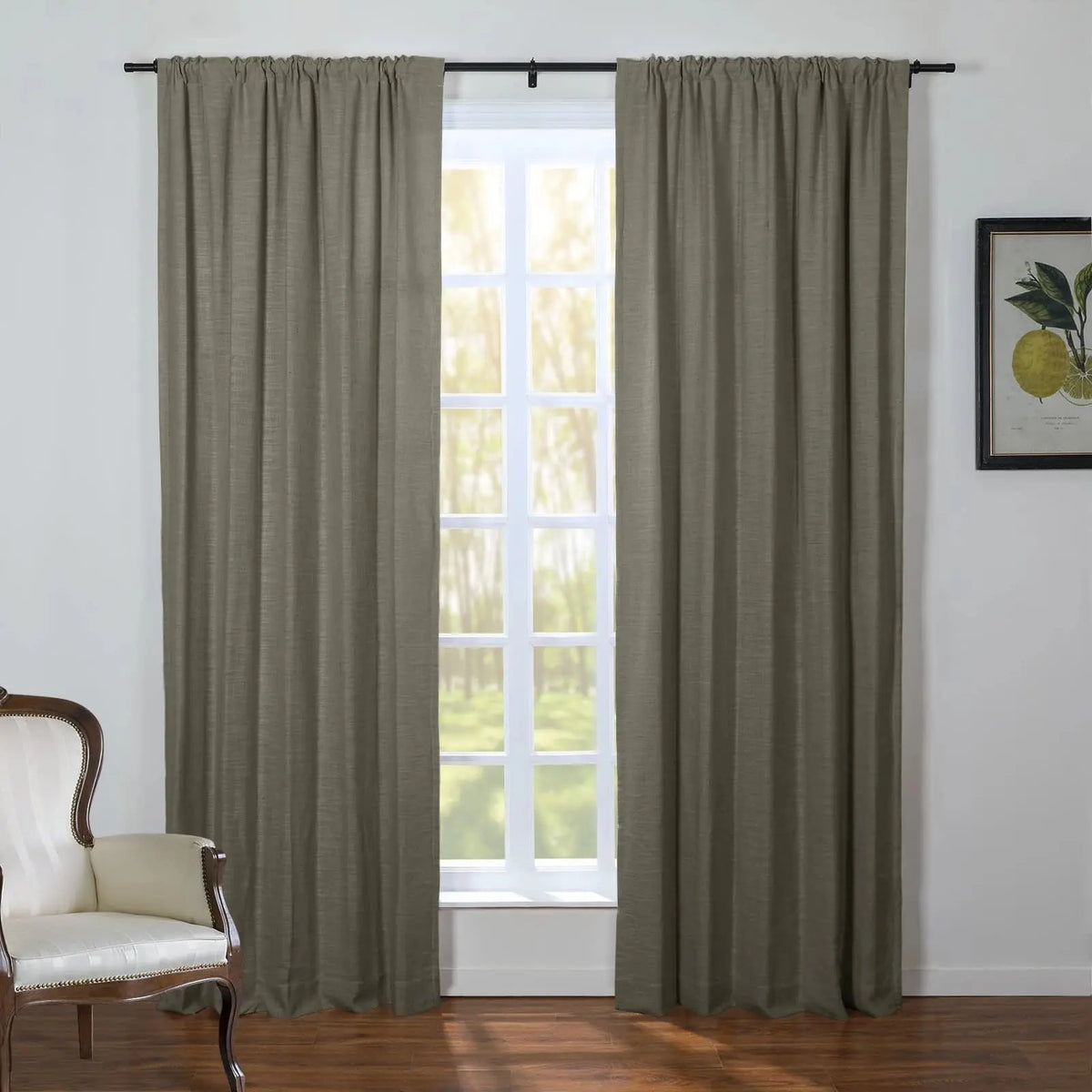 Kyla Lightweight Faux Linen Soft Top Curtains