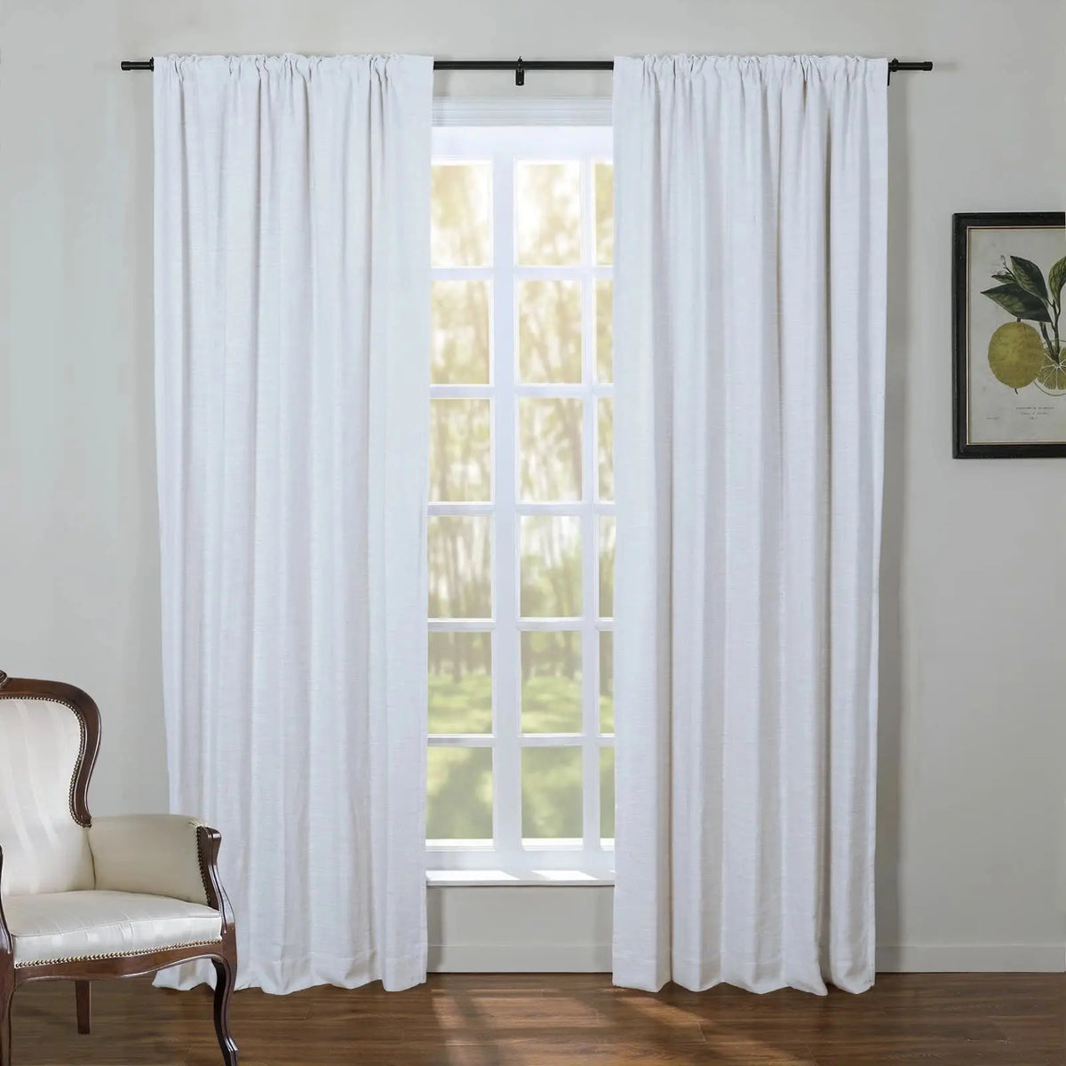 Kyla Lightweight Faux Linen Soft Top Curtains