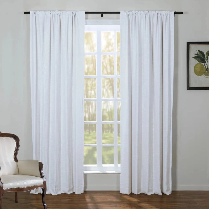 Kyla Lightweight Faux Linen Soft Top Curtains