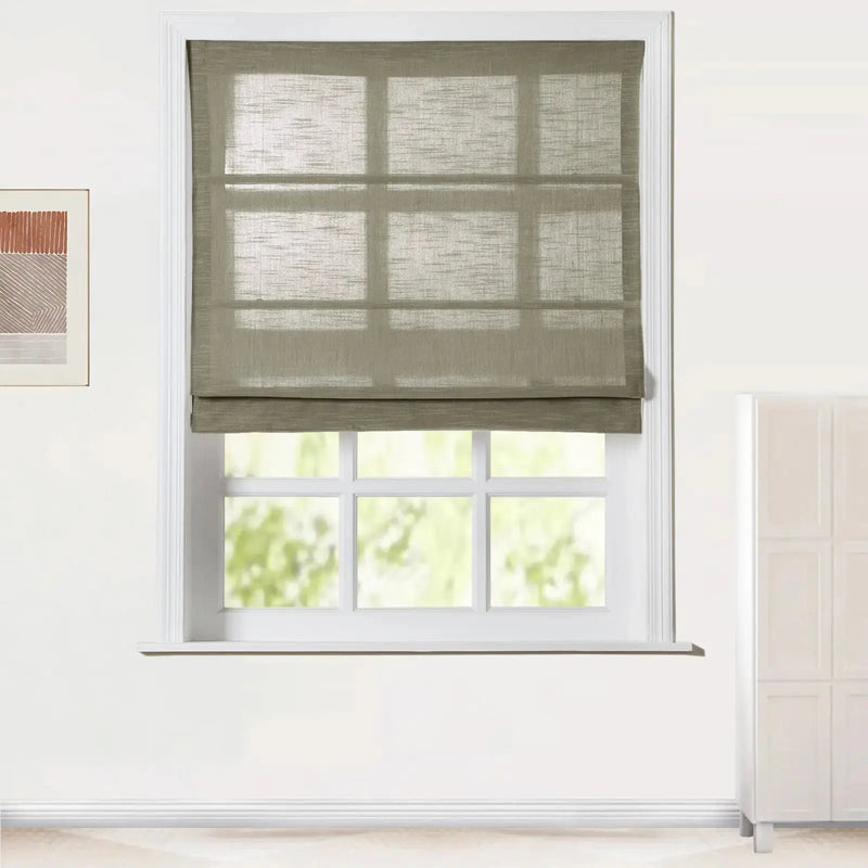 Jawara Linen Cotton Roman Blind Cordless