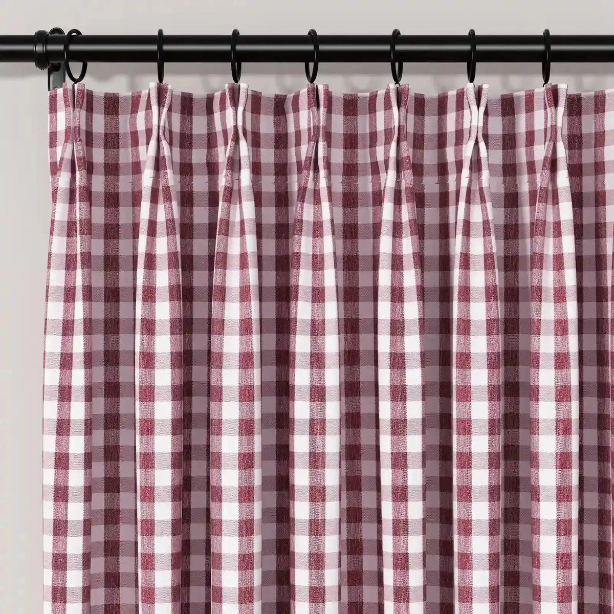 Celia Striped Plaid Café Curtains