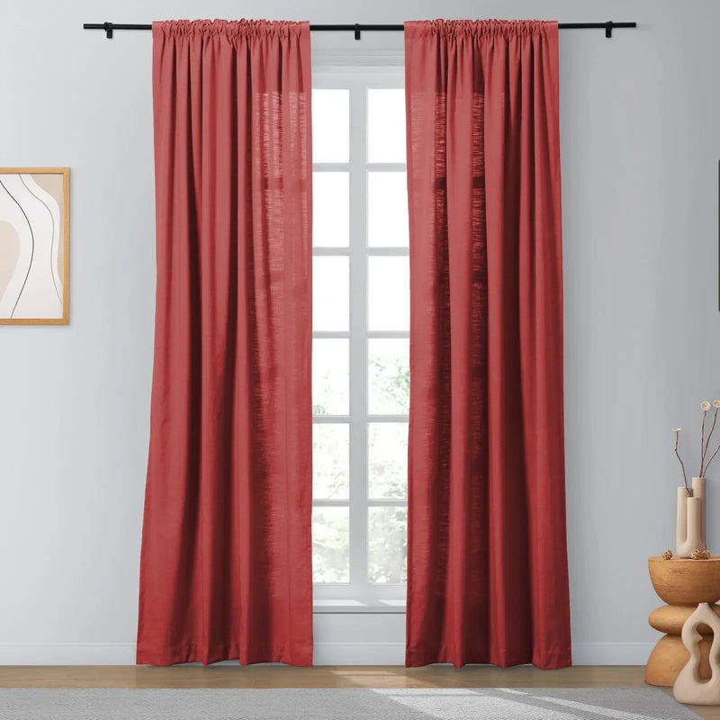 Isabella Heavyweight Cotton Soft Top Curtains