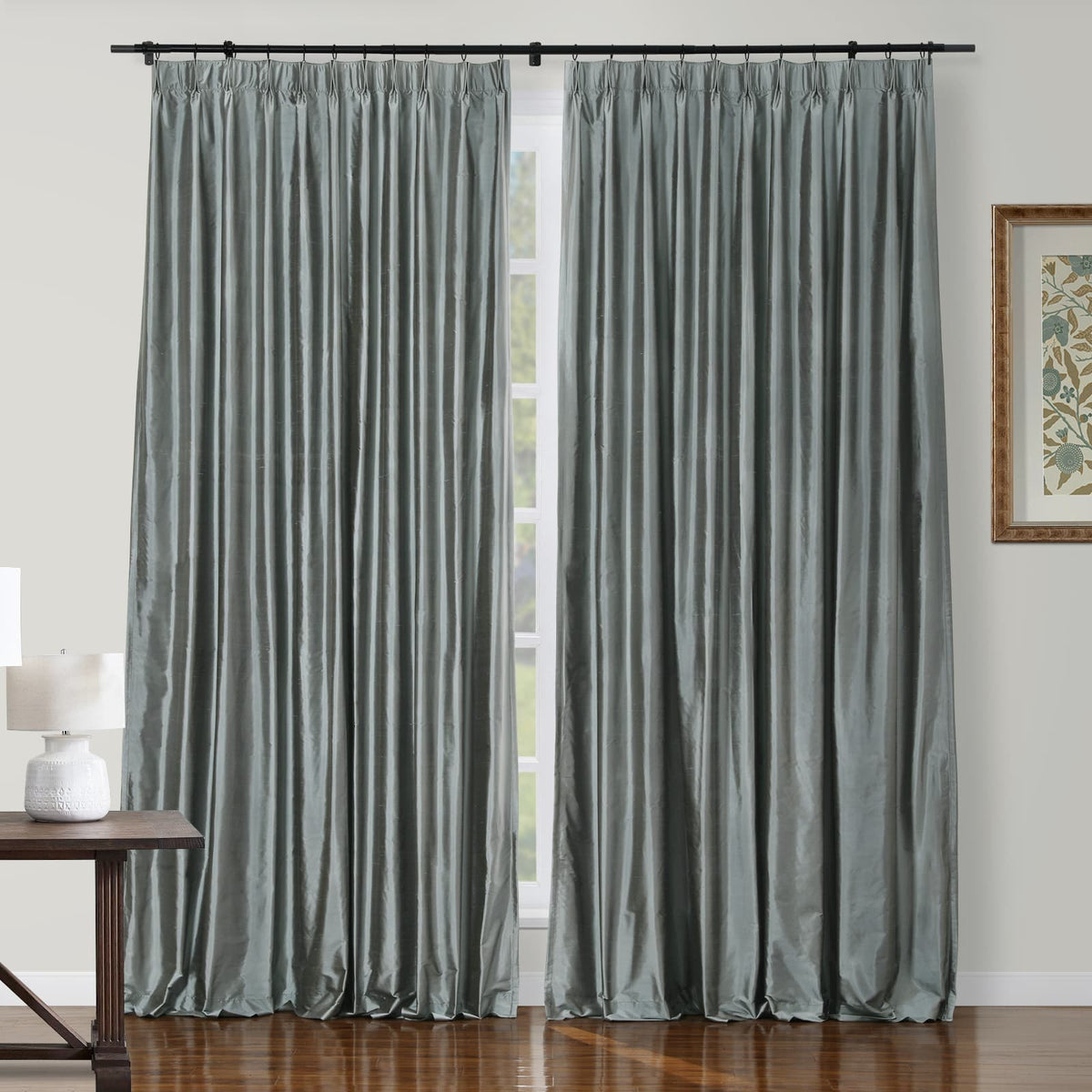 Selman Dupioni Silk Pleated Curtain