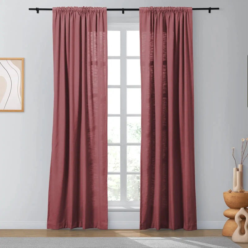 Isabella Heavyweight Cotton Soft Top Curtains