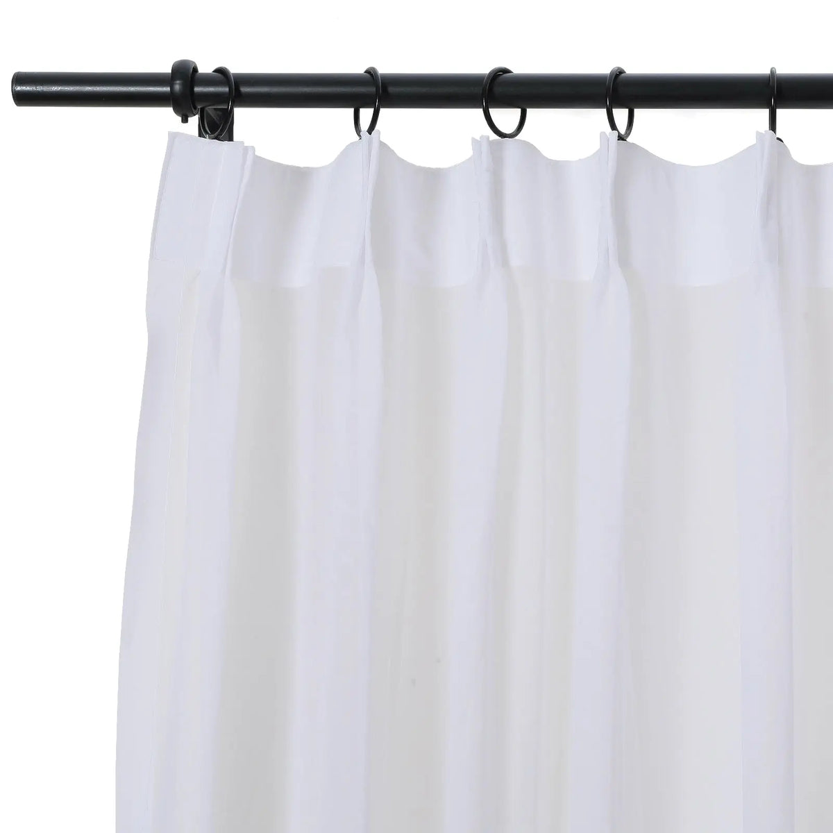 Scandina Solid Sheer Pleated Curtains