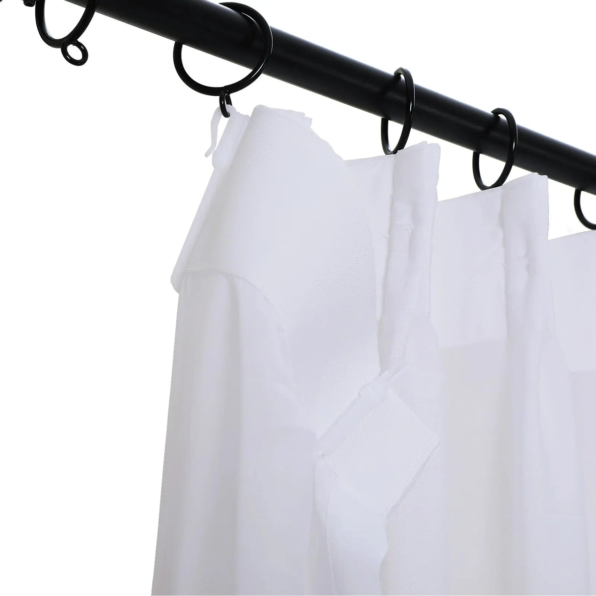 Scandina Solid Sheer Pleated Curtains