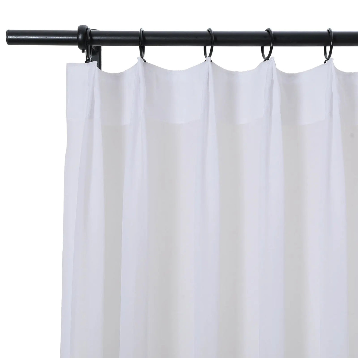 Scandina Solid Sheer Pleated Curtains