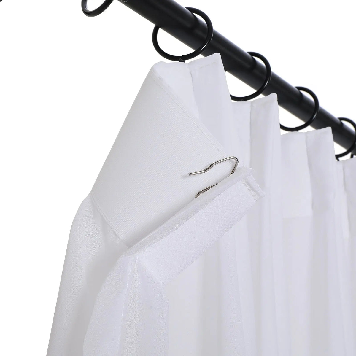 Scandina Solid Sheer Pleated Curtains