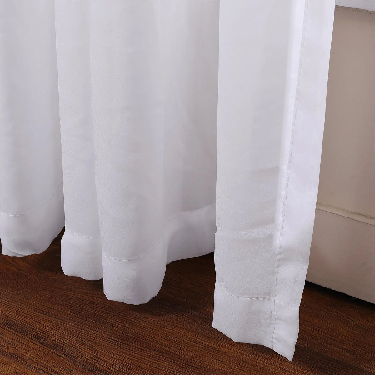 Scandina Solid Sheer Pleated Curtains