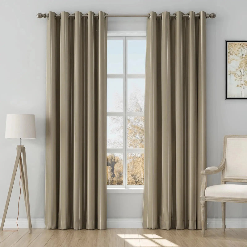 Stefana Silber x TWOPAGES Graphic Printed Linen Eyelet Curtains