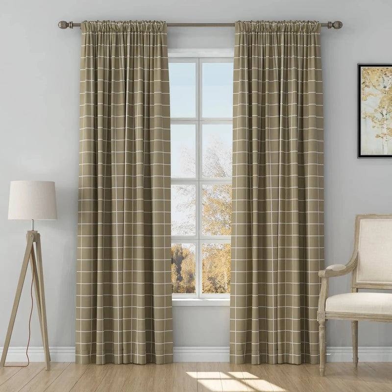 Stefana Silber x TWOPAGES Graphic Printed Linen Soft Top Curtains