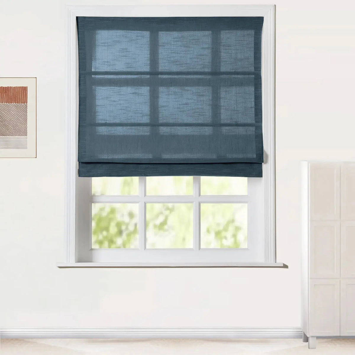 Jawara Linen Cotton Roman Blind Cordless