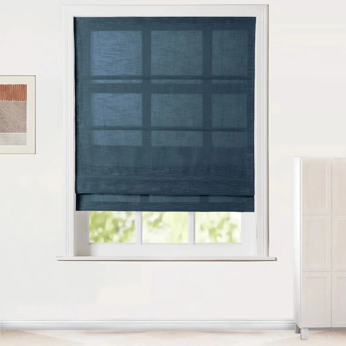 Jawara Linen Cotton Roman Blind Cord Lift