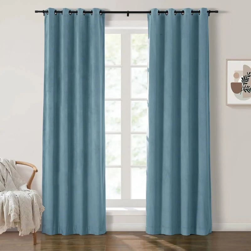 Birkin Velvet Eyelet Curtains
