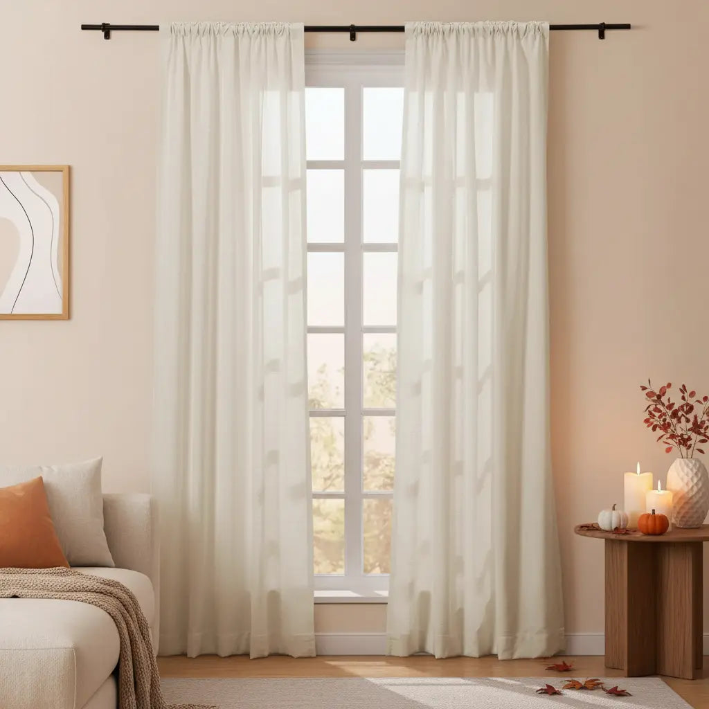 Isabella Heavyweight Cotton Soft Top Curtains