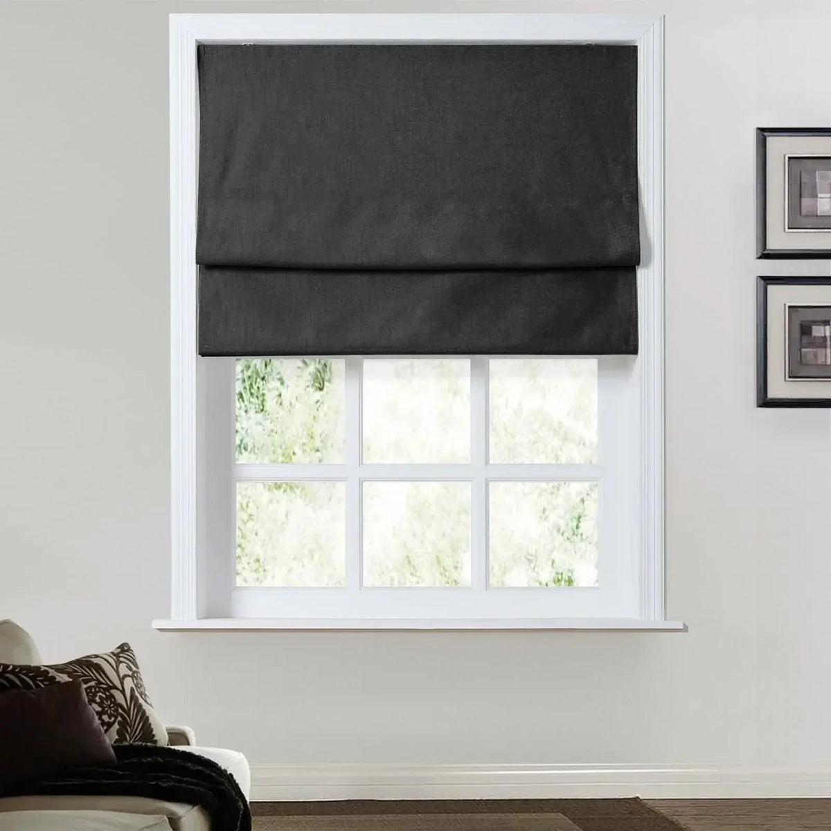 Kyla Linen Blend Roman Blind Cordless