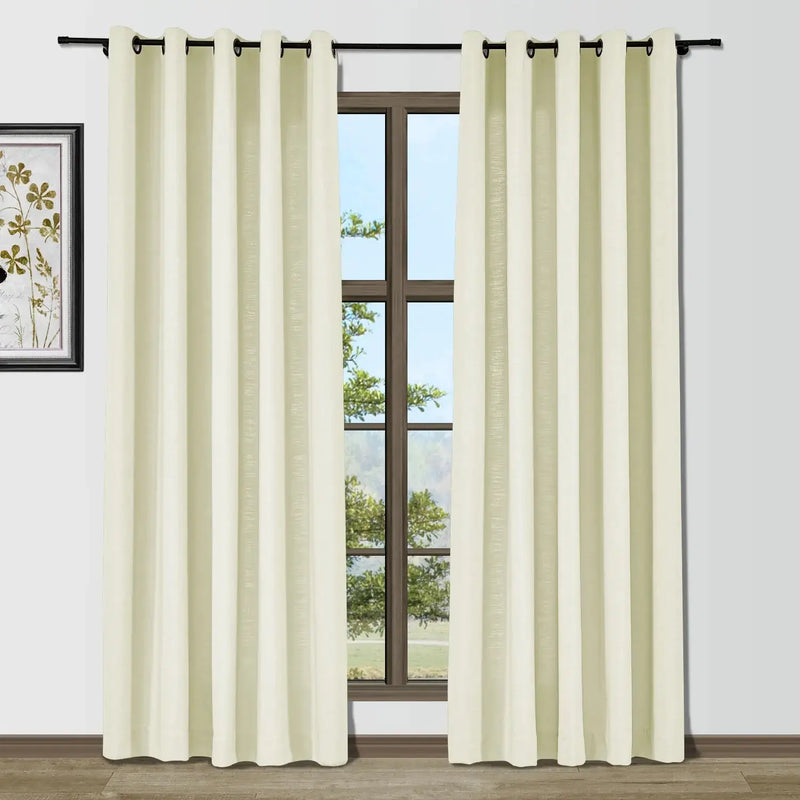Isabella Heavyweight Cotton Eyelet Curtains