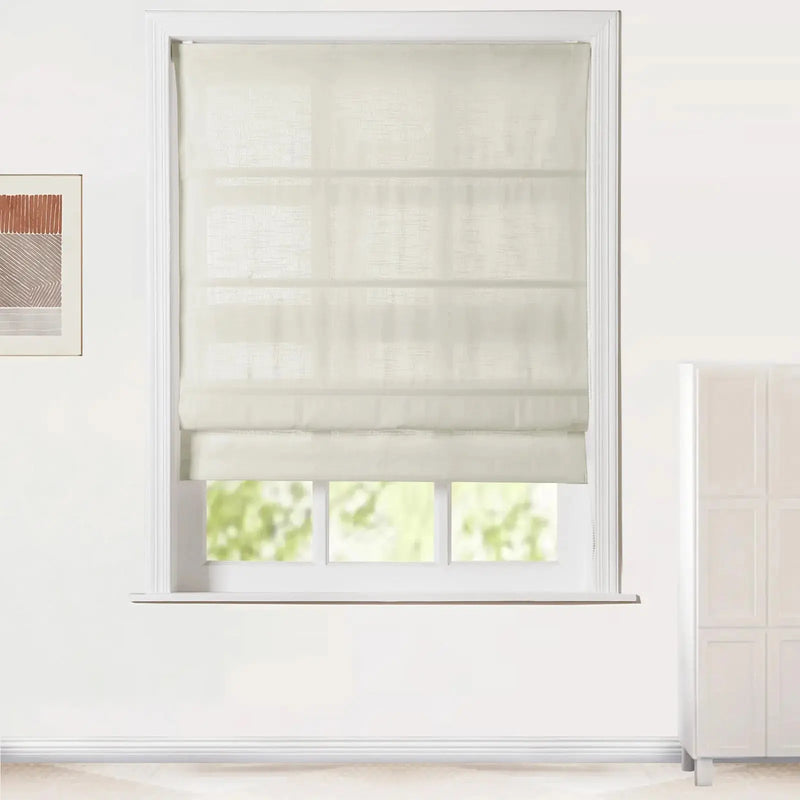 Jawara Linen Cotton Roman Blind Cord Lift