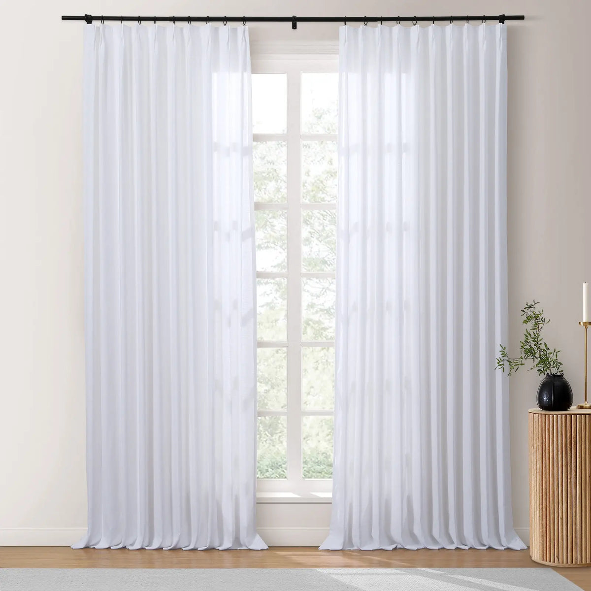 Isabella Heavyweight Cotton Pleated Curtains