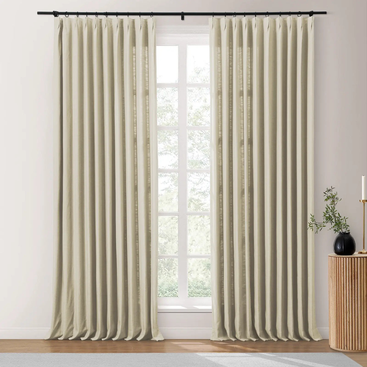 Isabella Heavyweight Cotton Pleated Curtains