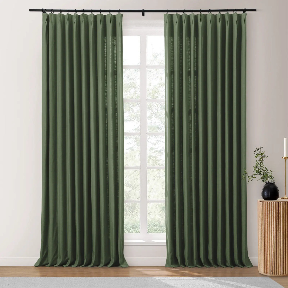 Isabella Heavyweight Cotton Pleated Curtains