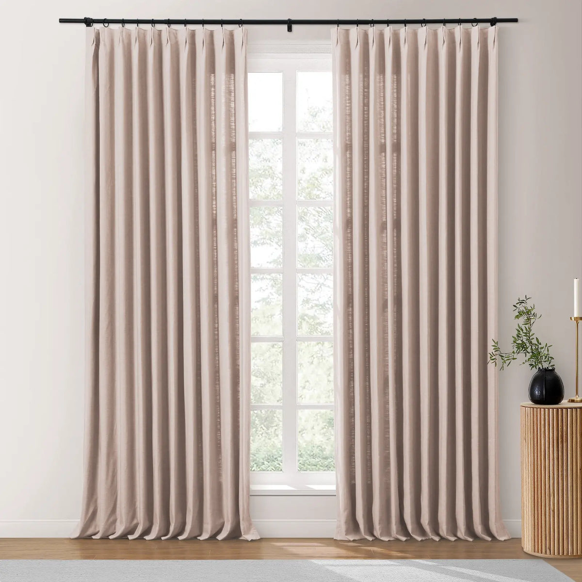 Isabella Heavyweight Cotton Pleated Curtains