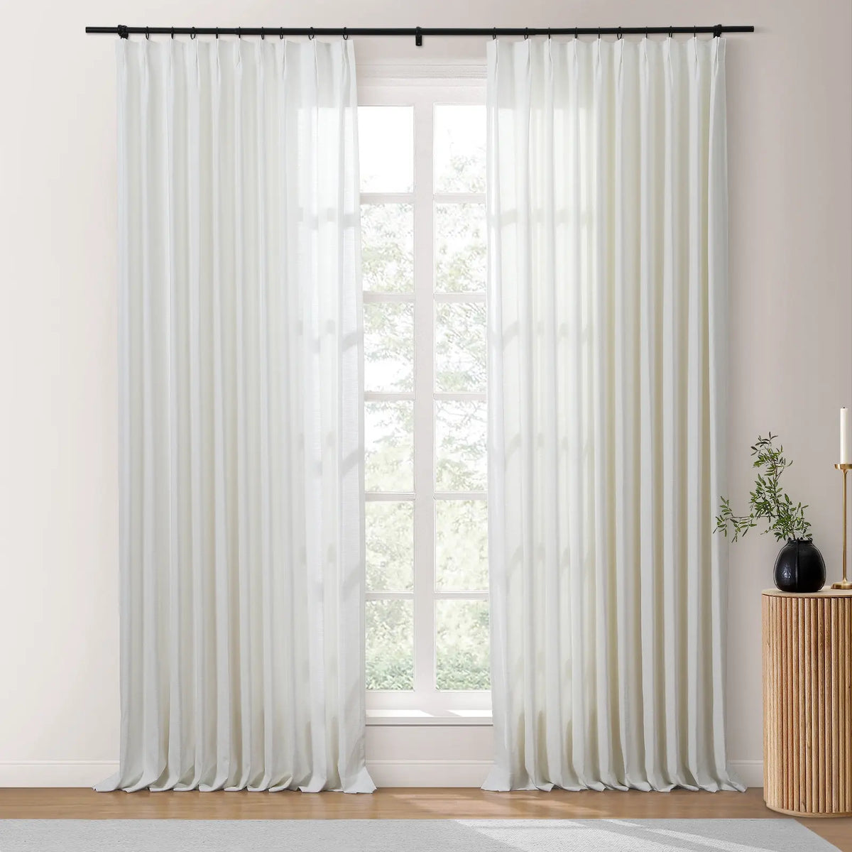 Isabella Heavyweight Cotton Pleated Curtains