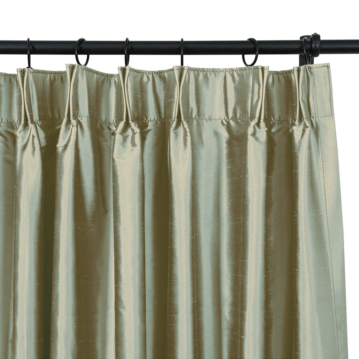 Selman Dupioni Silk Pleated Curtain