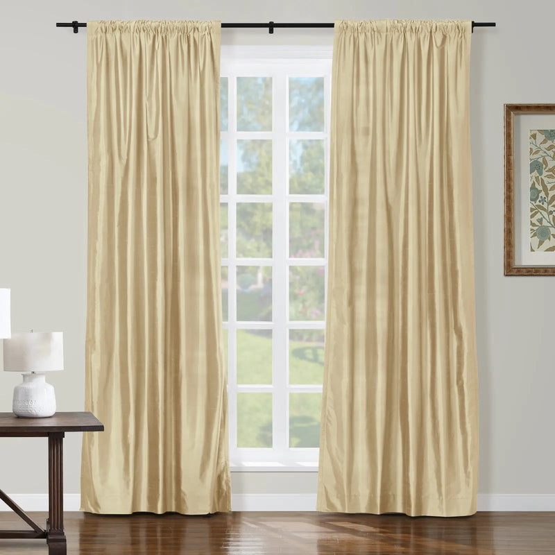Selman Dupioni Silk Soft Top Curtain