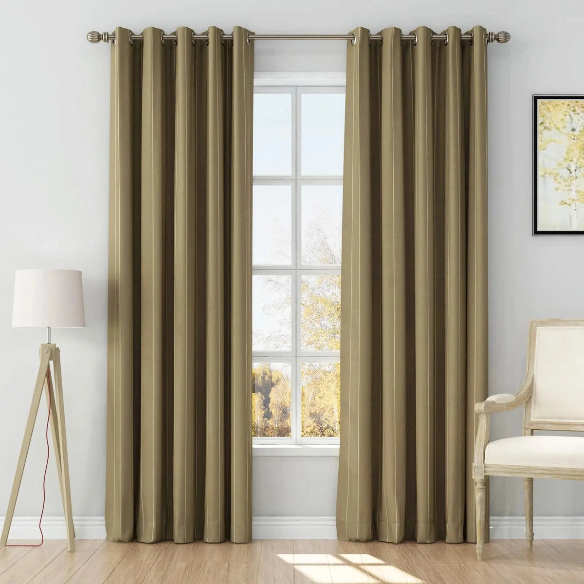 Stefana Silber x TWOPAGES Graphic Printed Linen Eyelet Curtains