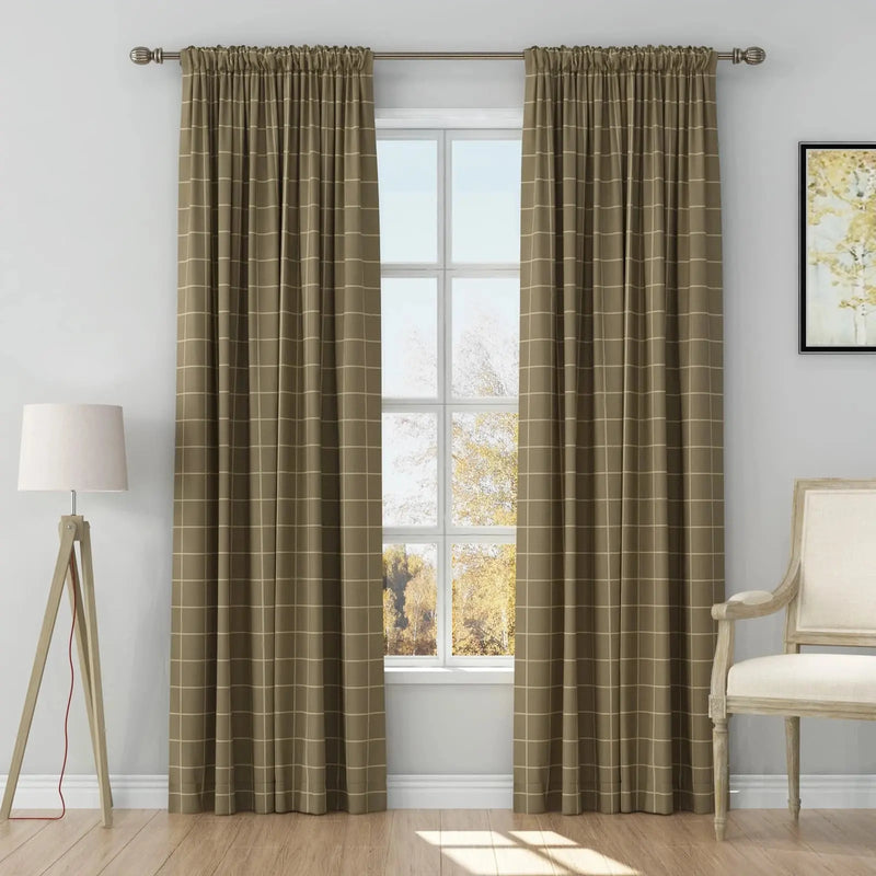Stefana Silber x TWOPAGES Graphic Printed Linen Soft Top Curtains