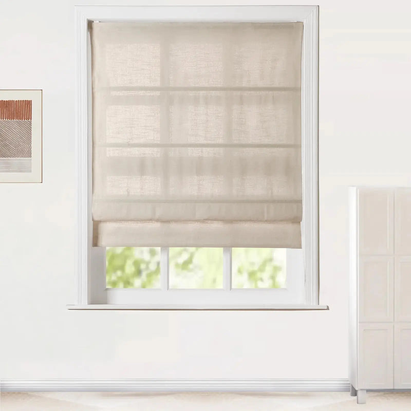 Jawara Linen Cotton Roman Blind Cord Lift