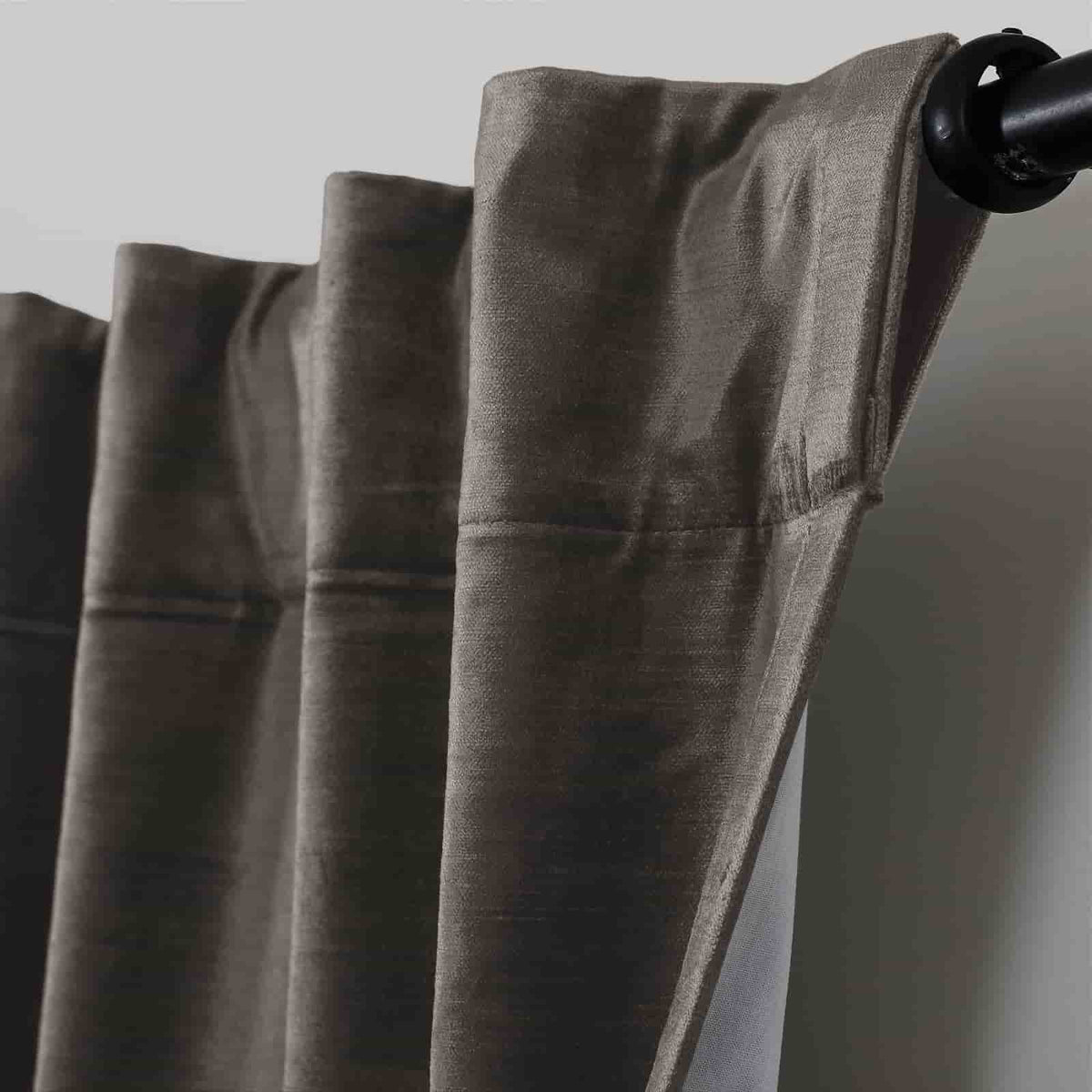 Veda Lustrous Cotton Velvet Soft Top Curtains