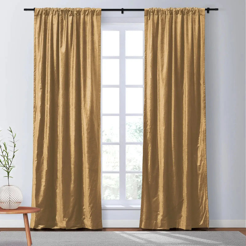 Veda Lustrous Cotton Velvet Soft Top Curtains