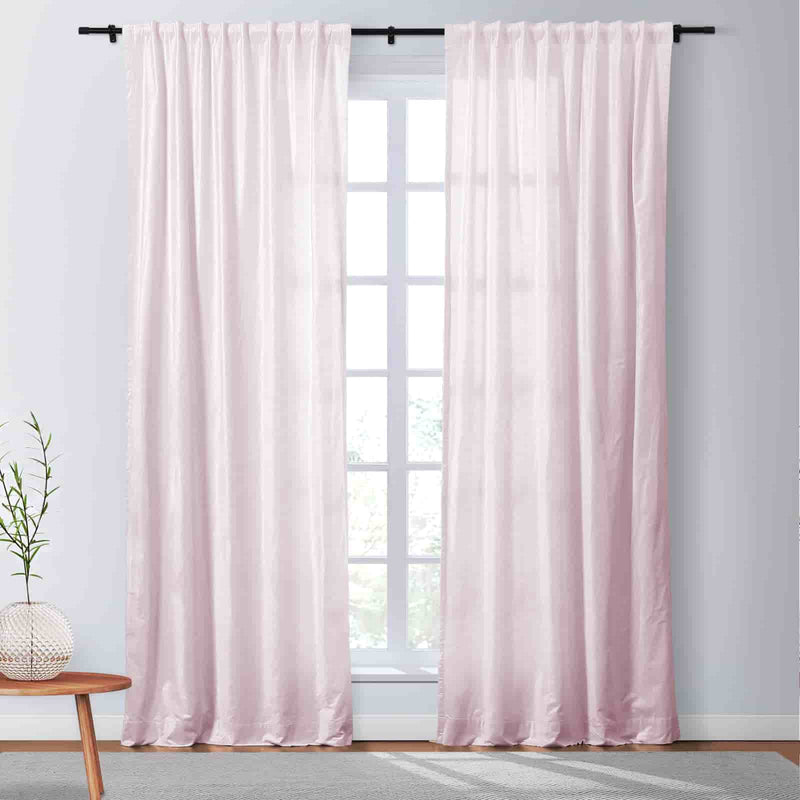 Veda Lustrous Cotton Velvet Soft Top Curtains