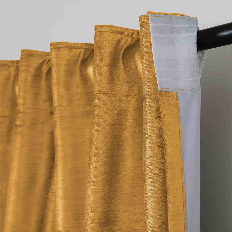 Veda Lustrous Cotton Velvet Soft Top Curtains