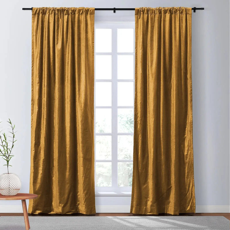 Veda Lustrous Cotton Velvet Soft Top Curtains