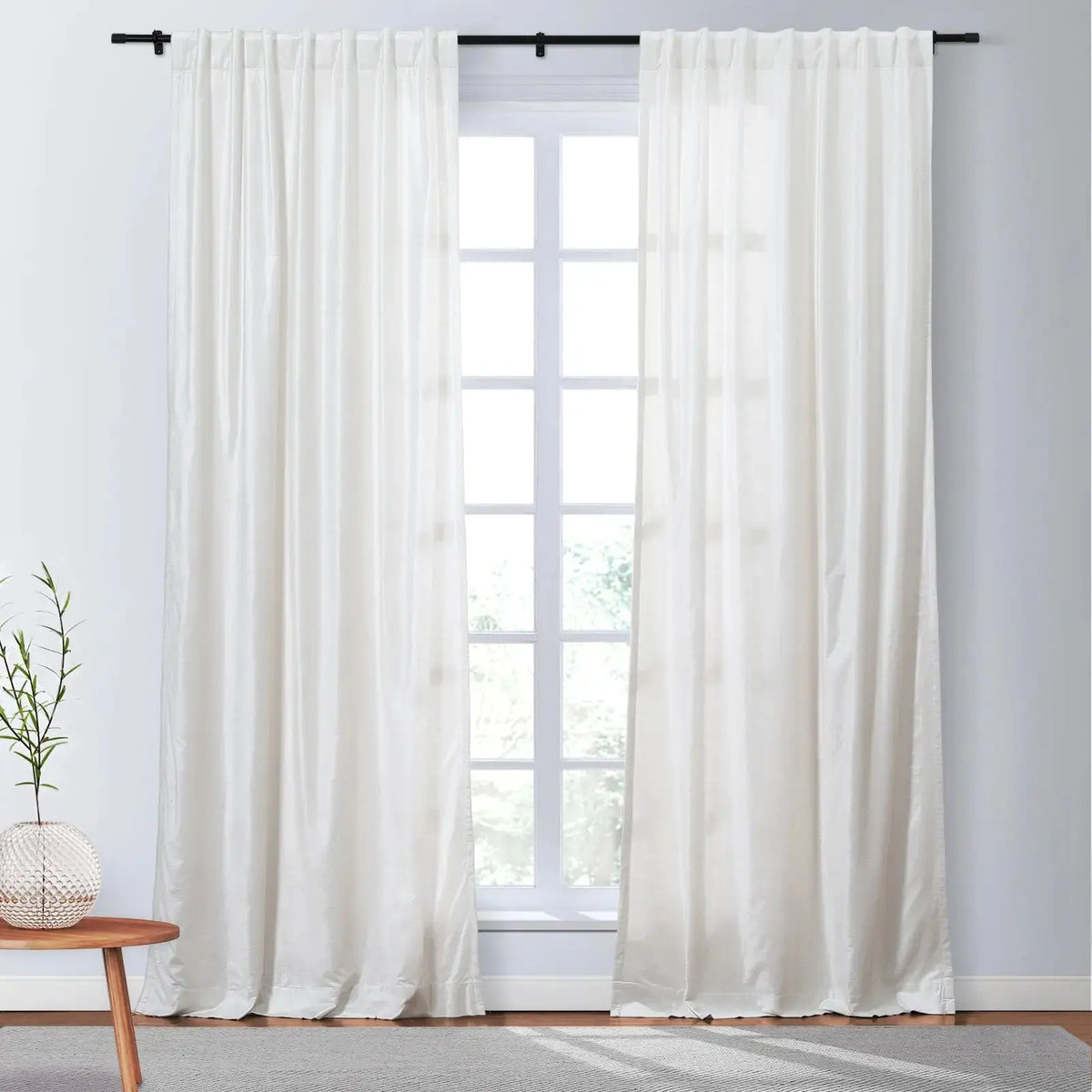 Veda Lustrous Cotton Velvet Soft Top Curtains