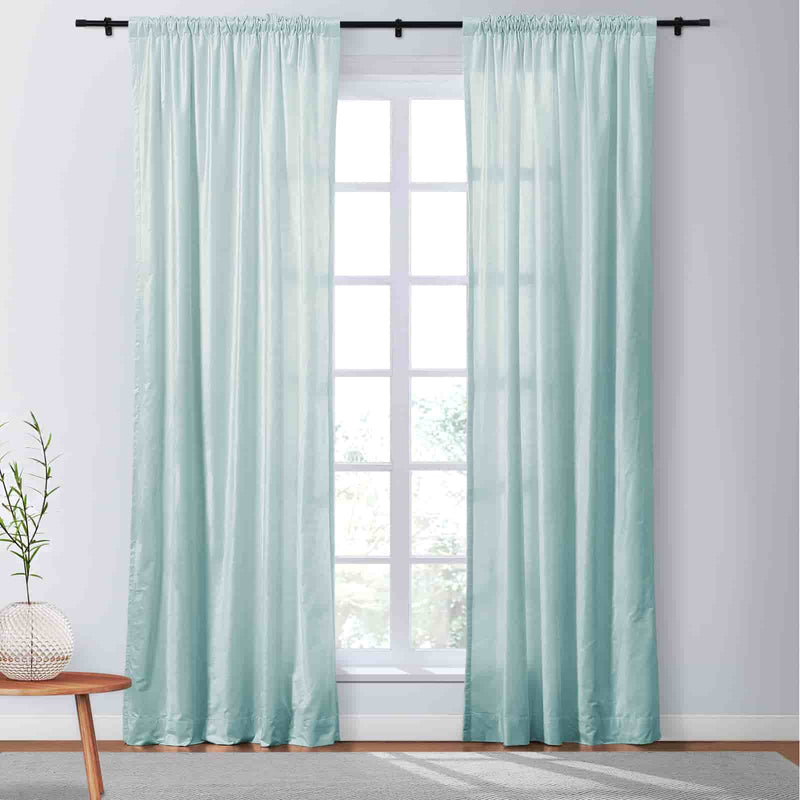 Veda Lustrous Cotton Velvet Soft Top Curtains