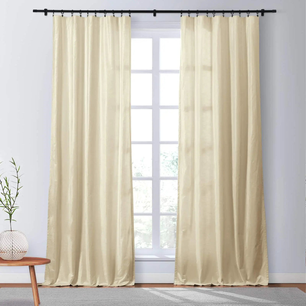 Veda Lustrous Cotton Velvet Soft Top Curtains
