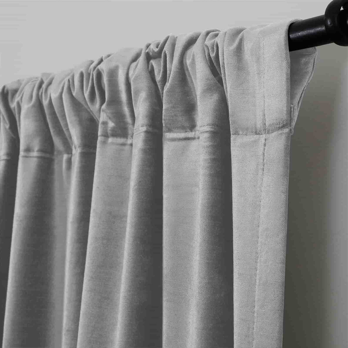 Veda Lustrous Cotton Velvet Soft Top Curtains