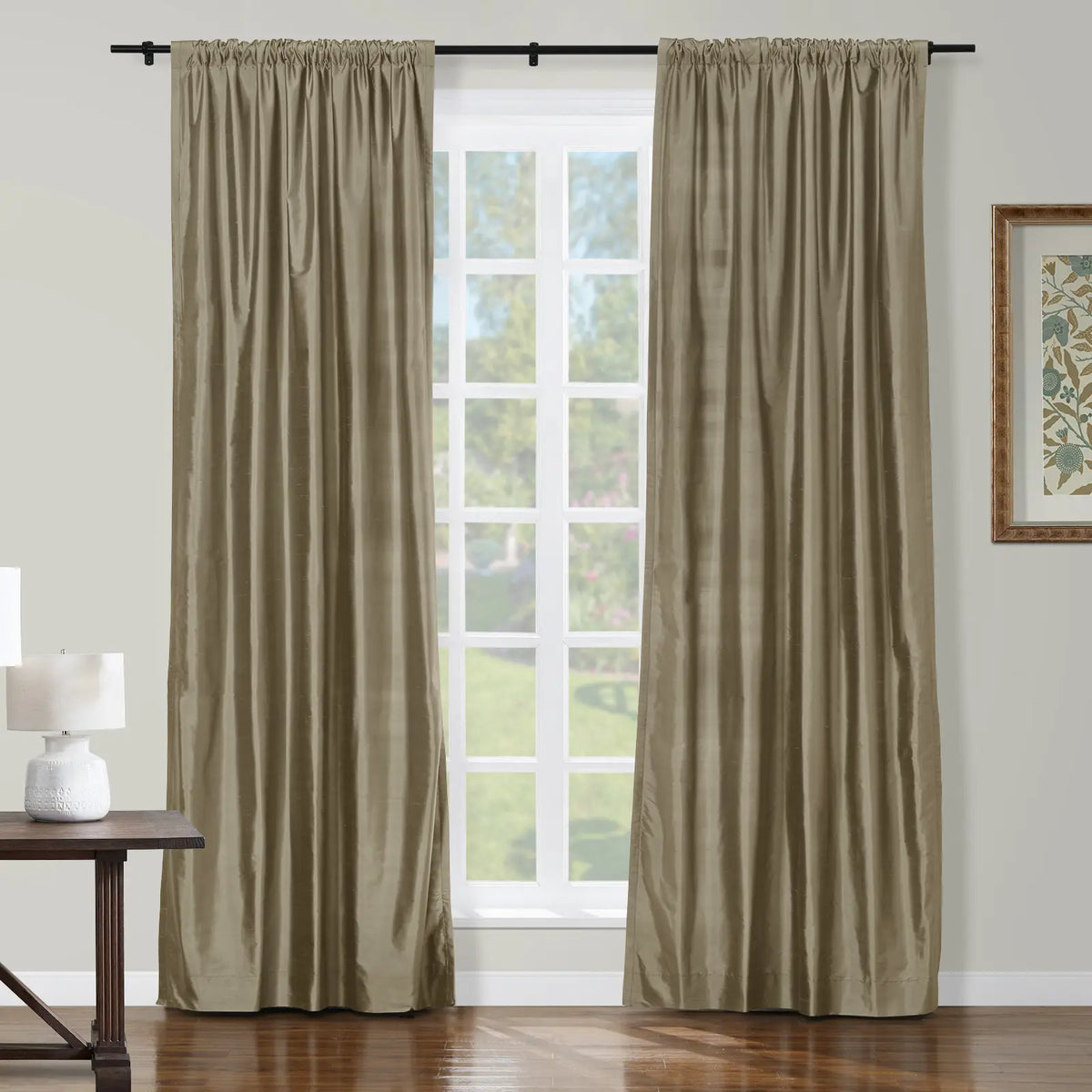 Selman Dupioni Silk Soft Top Curtain