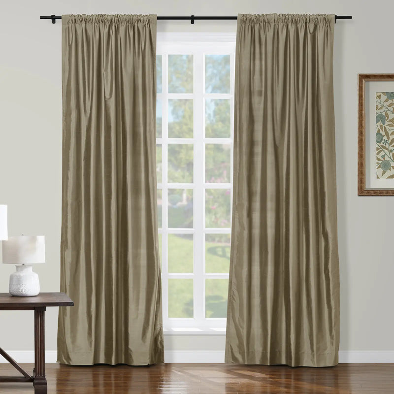 Selman Dupioni Silk Soft Top Curtain