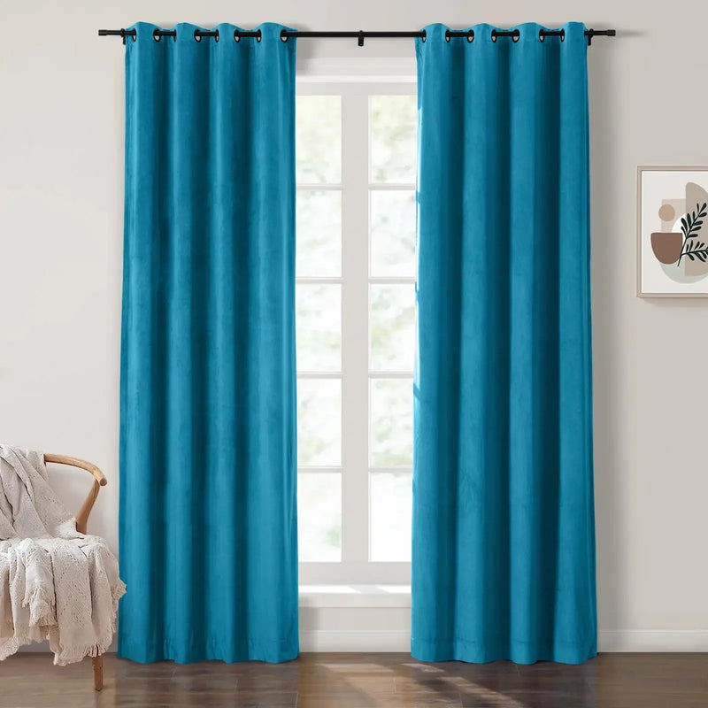Birkin Velvet Eyelet Curtains