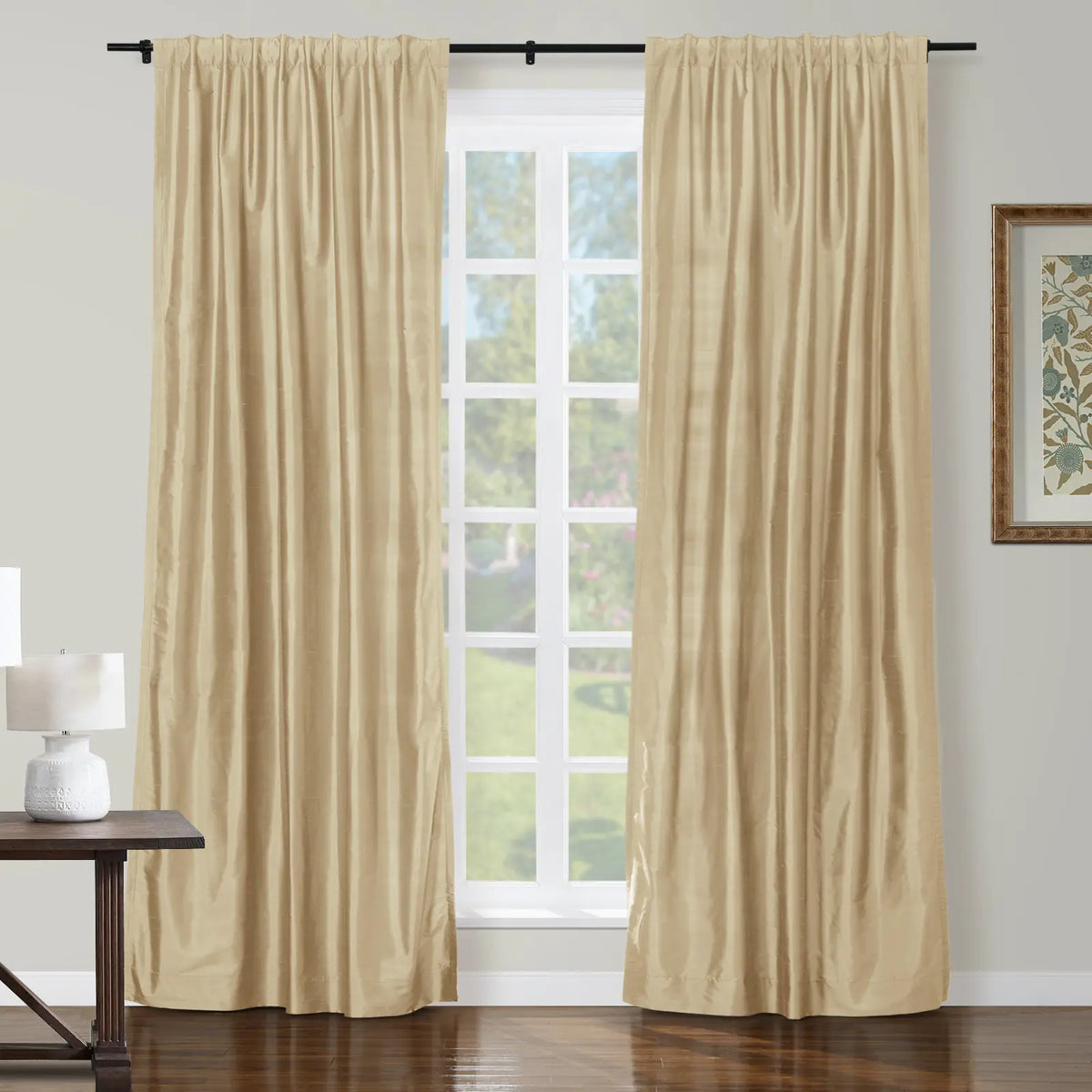 Selman Dupioni Silk Soft Top Curtain