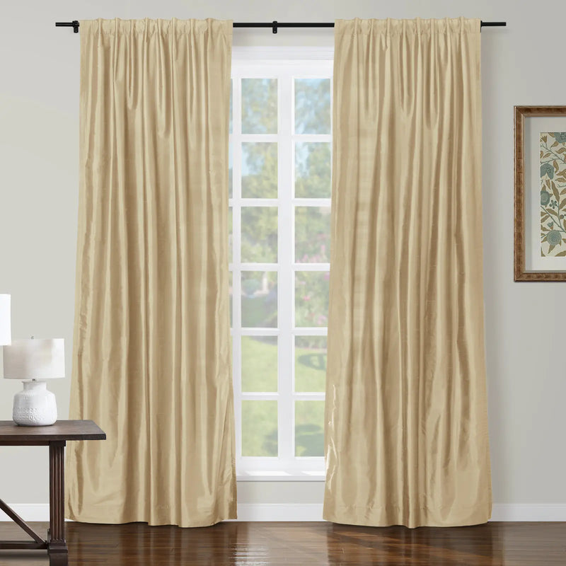 Selman Dupioni Silk Soft Top Curtain