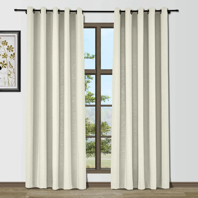 Isabella Heavyweight Cotton Eyelet Curtains