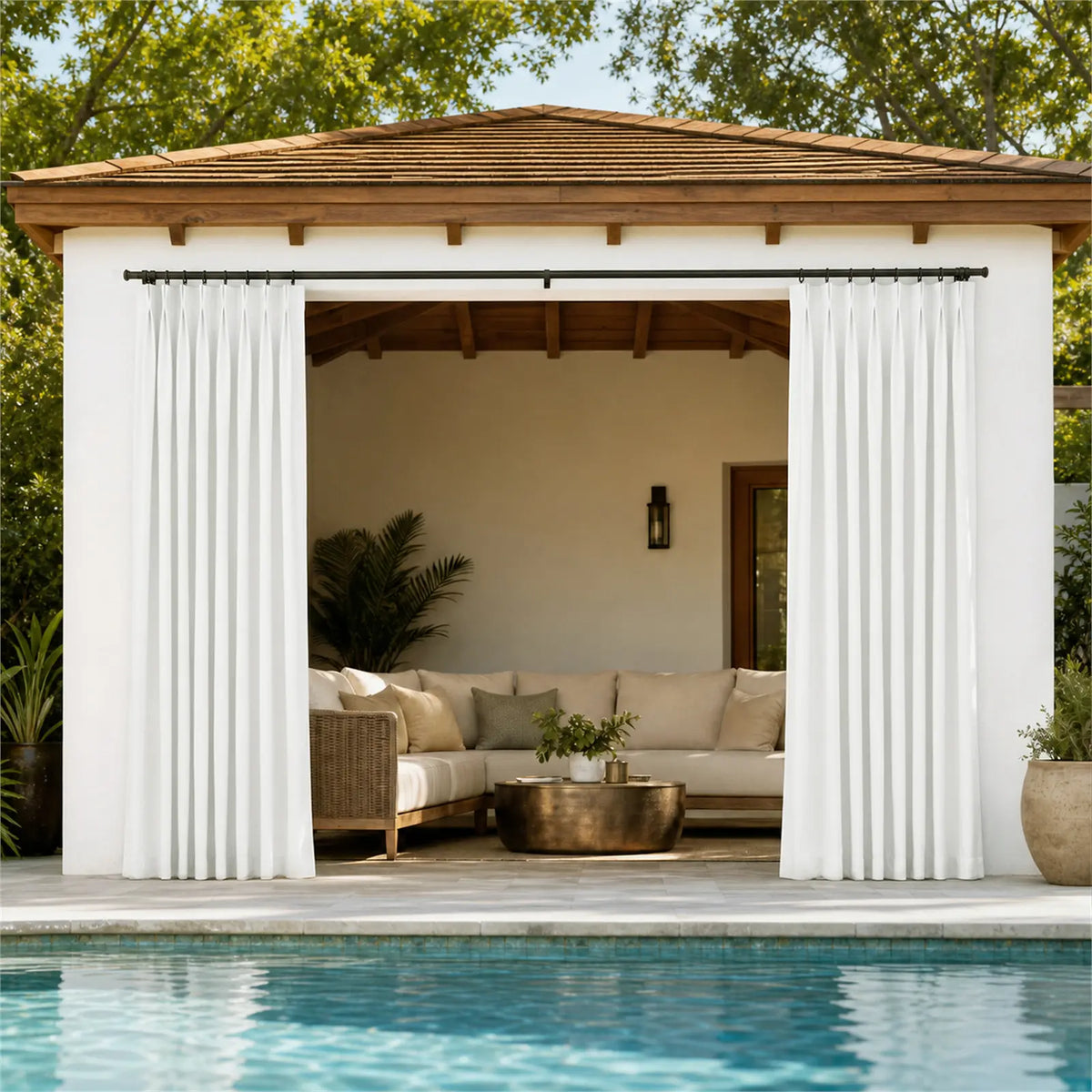 Heck Waterproof Outdoor Pleated Curtain