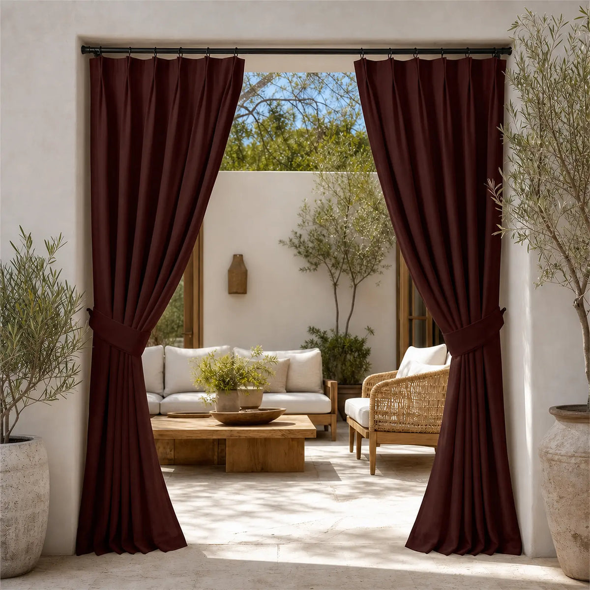 Heck Waterproof Outdoor Pleated Curtain