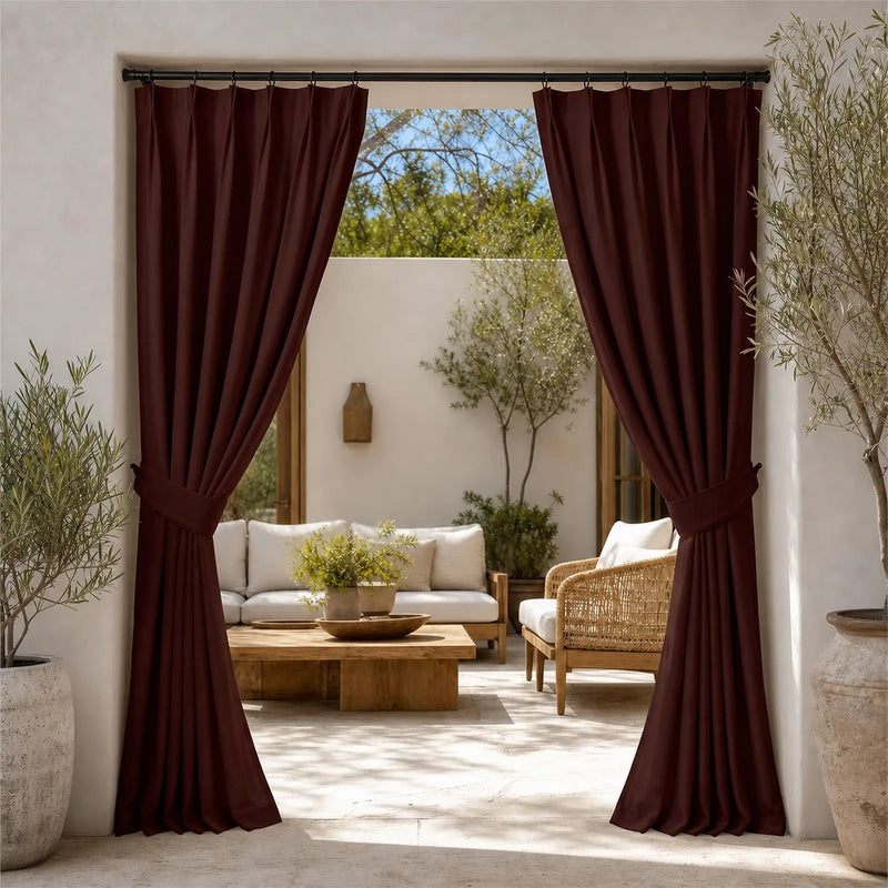 Heck Waterproof Outdoor Pleated Curtain